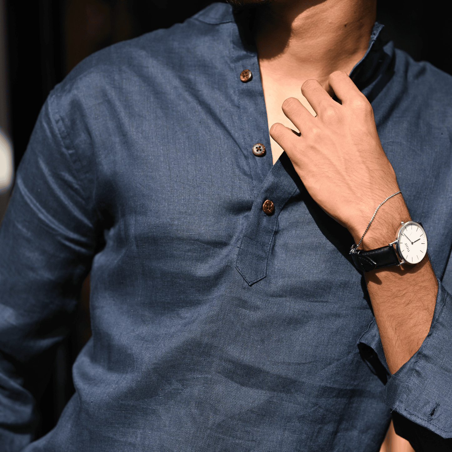 Henley Katua | Denim Blue