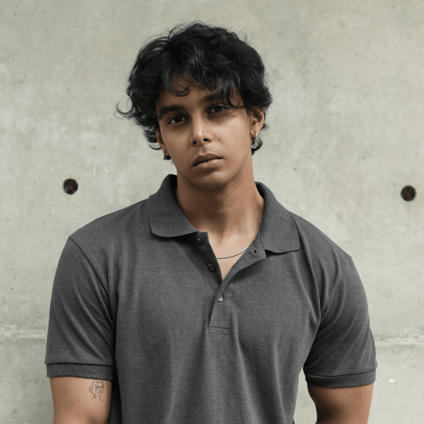 Solid Premium Polo 2025 | Charcoal
