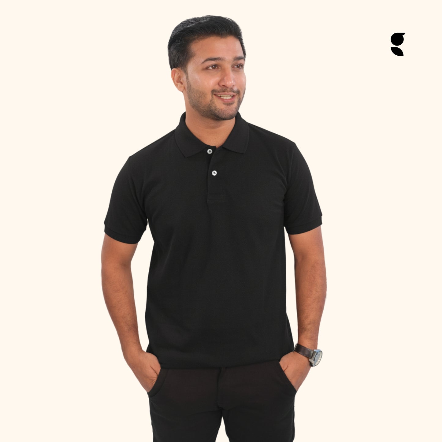 Solid Polo | Black