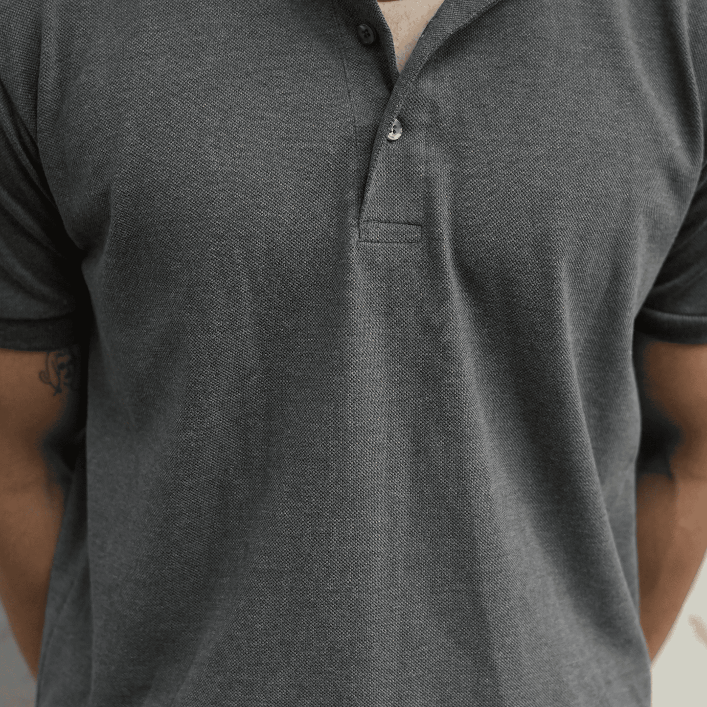 Solid Premium Polo 2025 | Charcoal