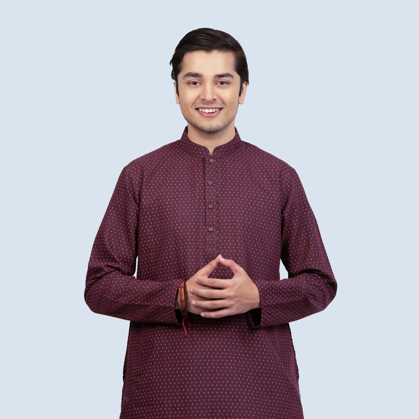 Exclusive Panjabi | Maroon Printed