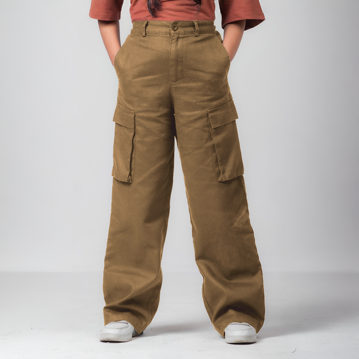 Wide Legged Cargo Pant | Brown | Unisex