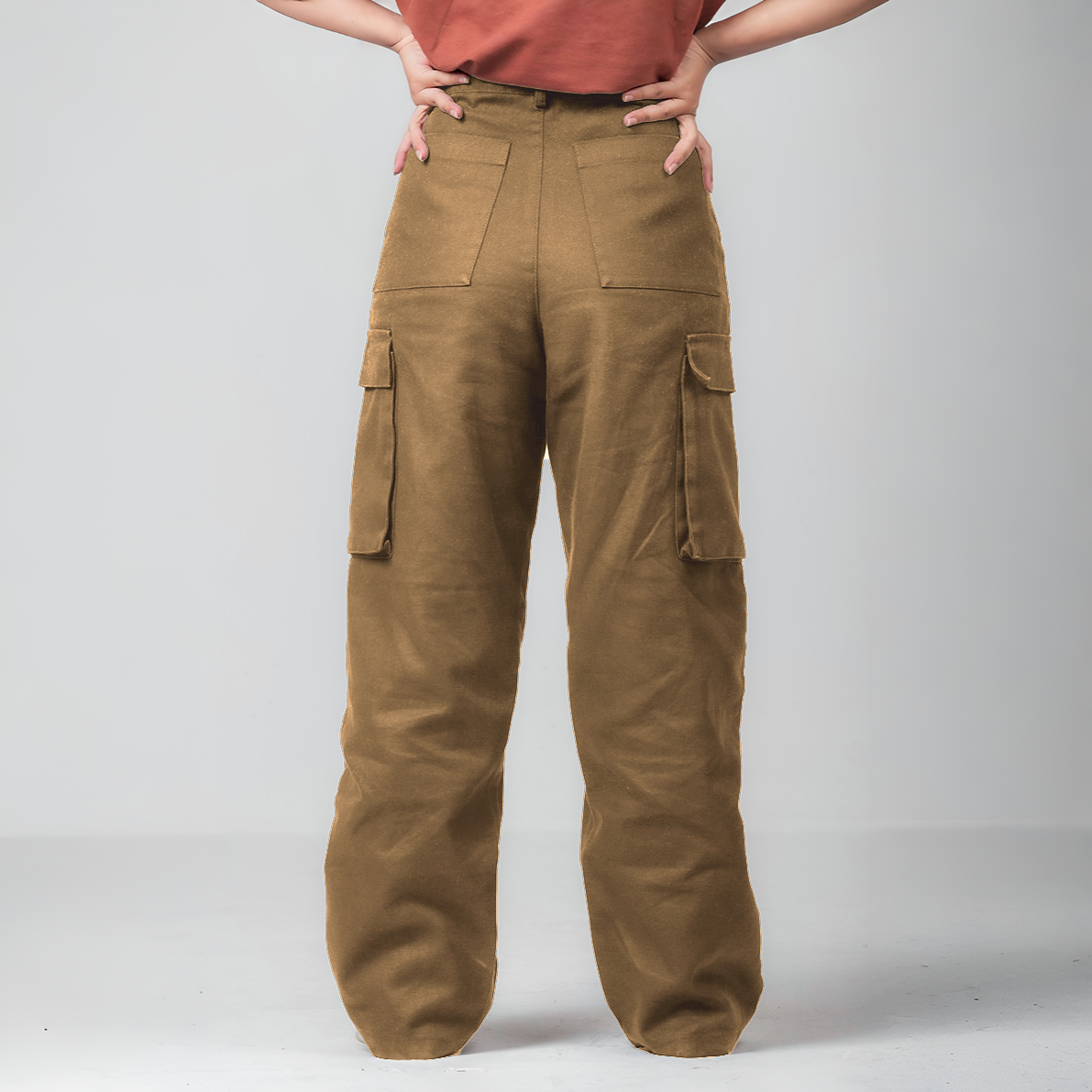 Wide Legged Cargo Pant | Brown | Unisex