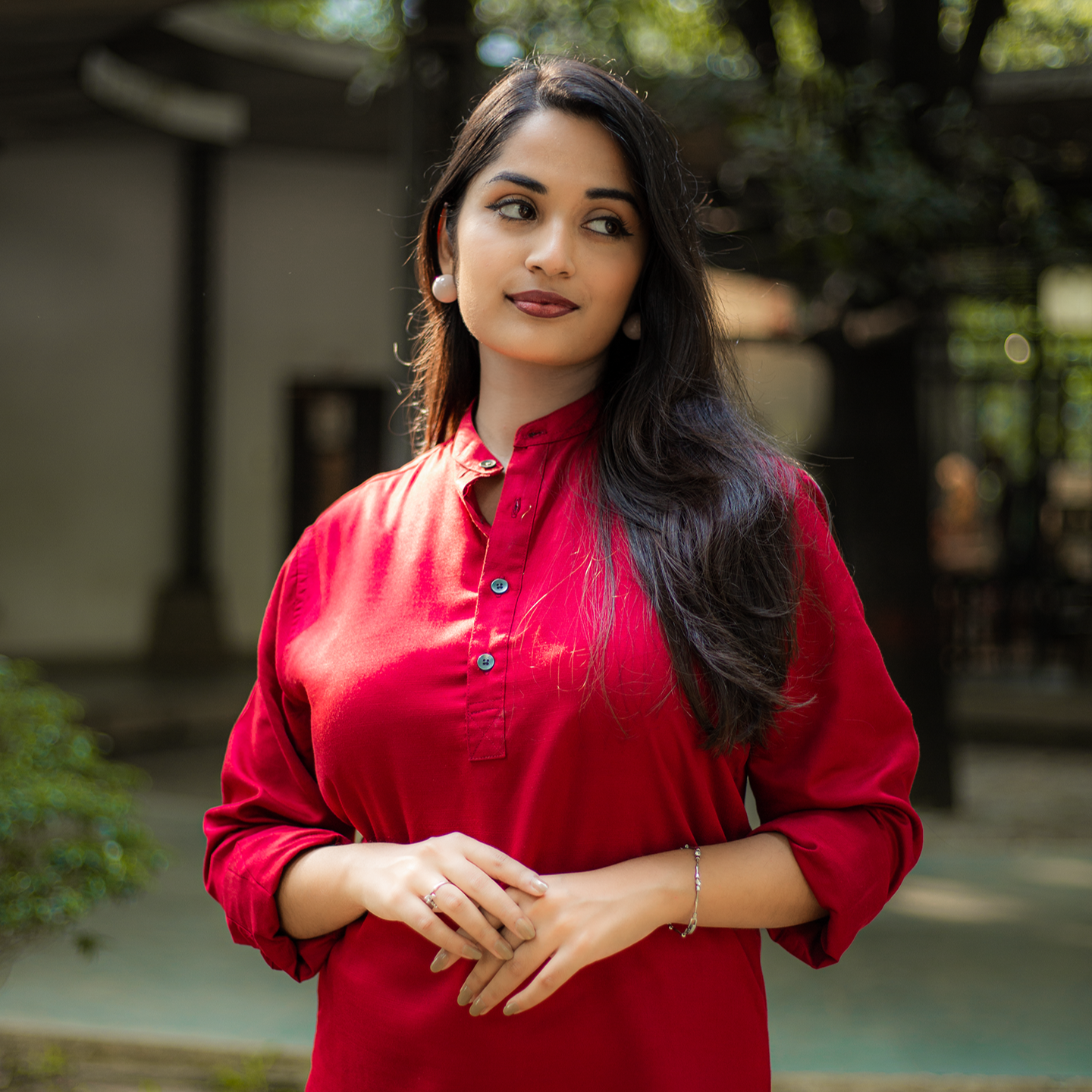 Henley Katua | Crimson Red