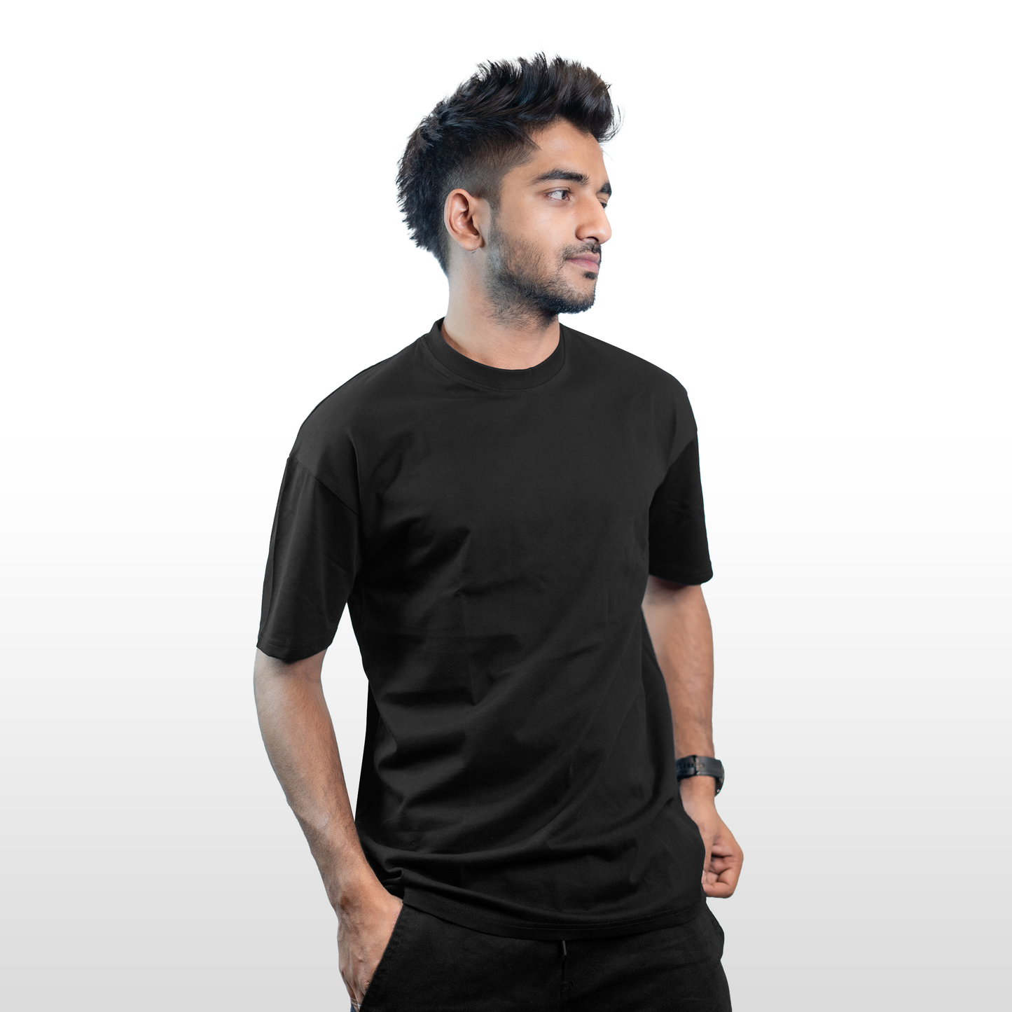 Round Neck Relaxed Fit GoodyGrabs | Black