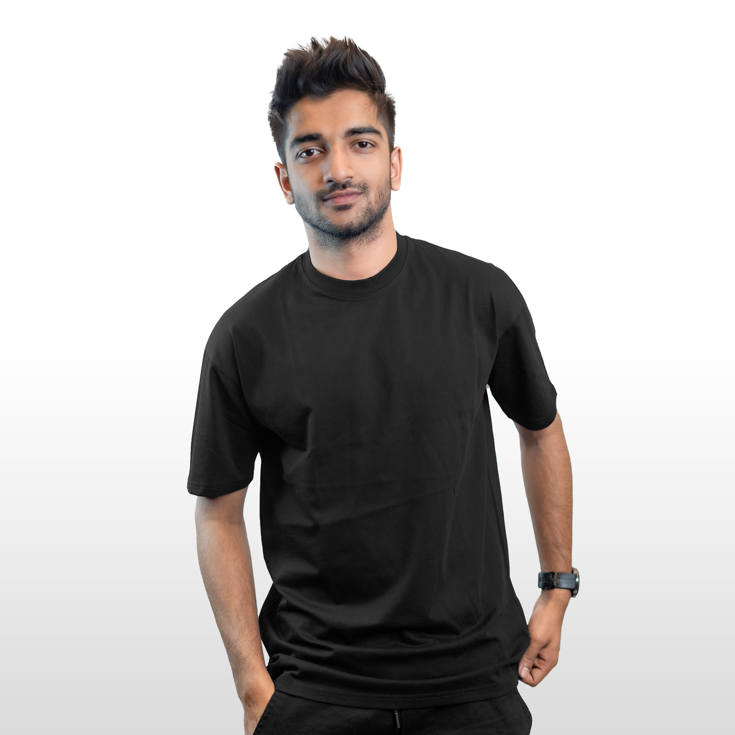 Round Neck Relaxed Fit GoodyGrabs | Black
