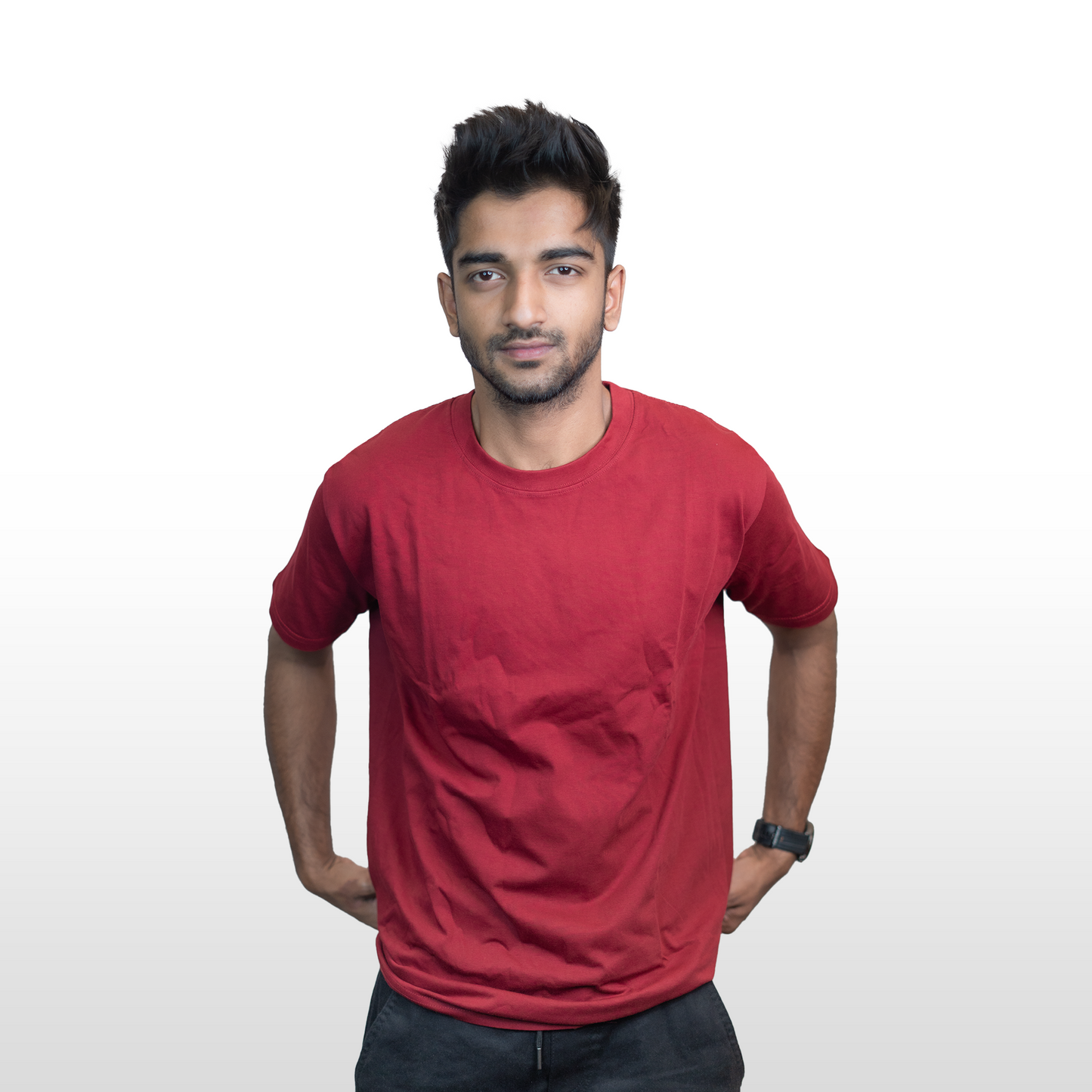 Round Neck Relaxed Fit GoodyGrabs | Maroon