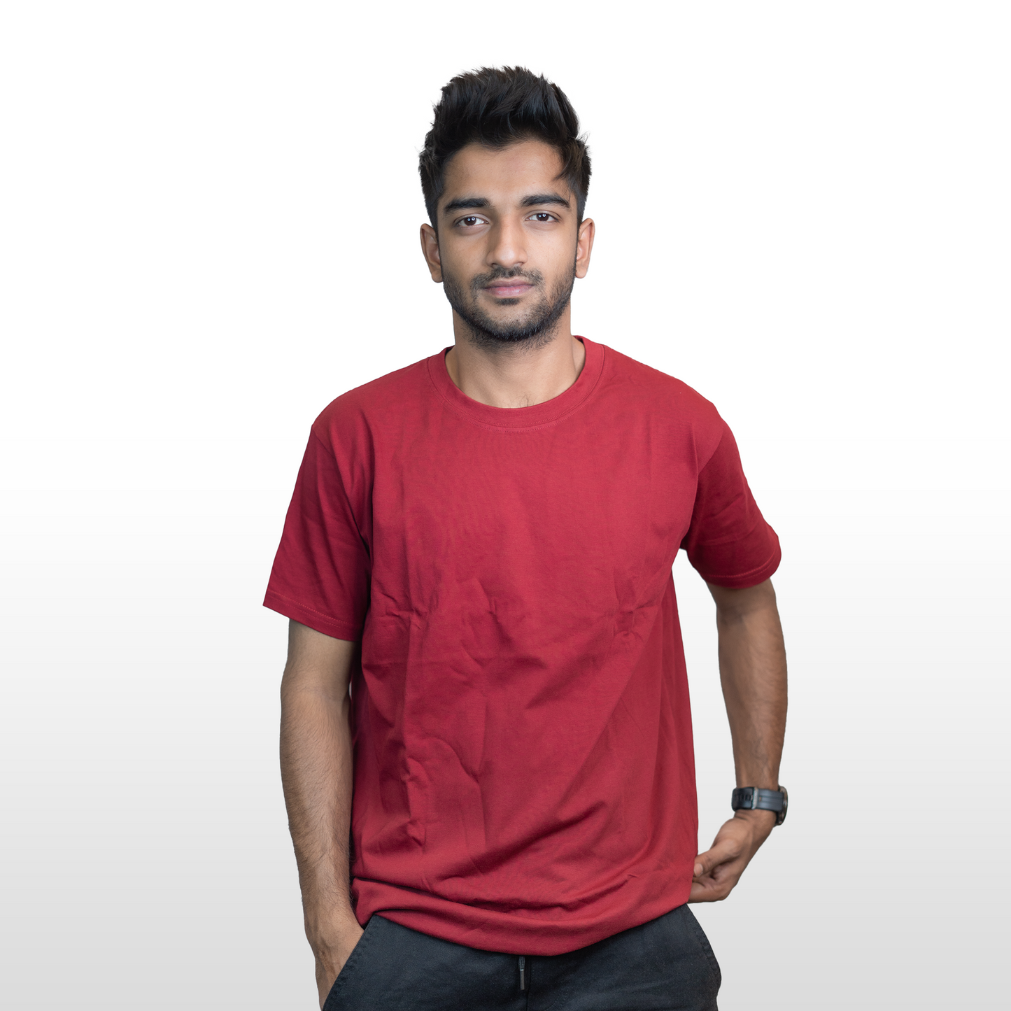 Round Neck Relaxed Fit GoodyGrabs | Maroon