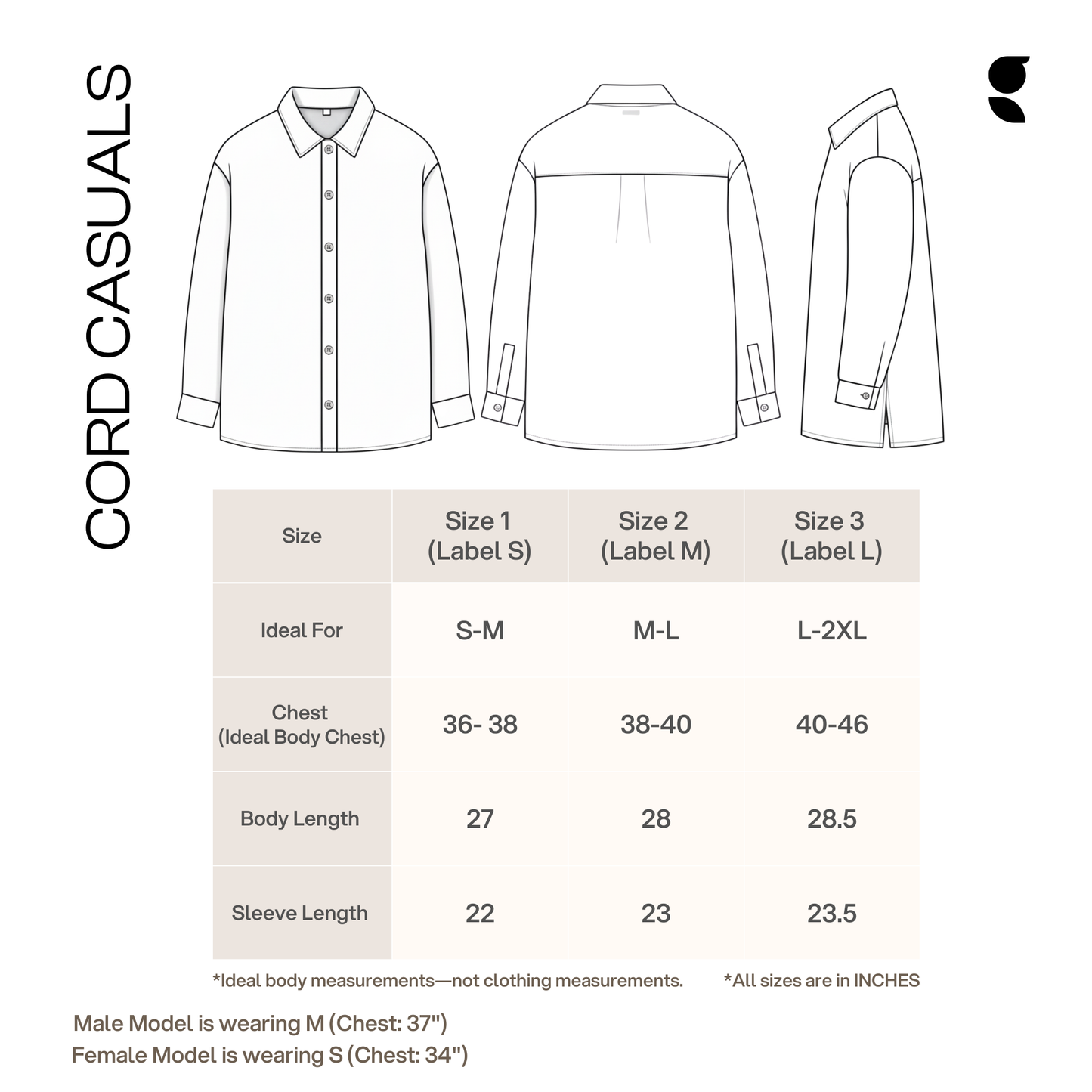Lightweight Layering Cord Casuals | Ink