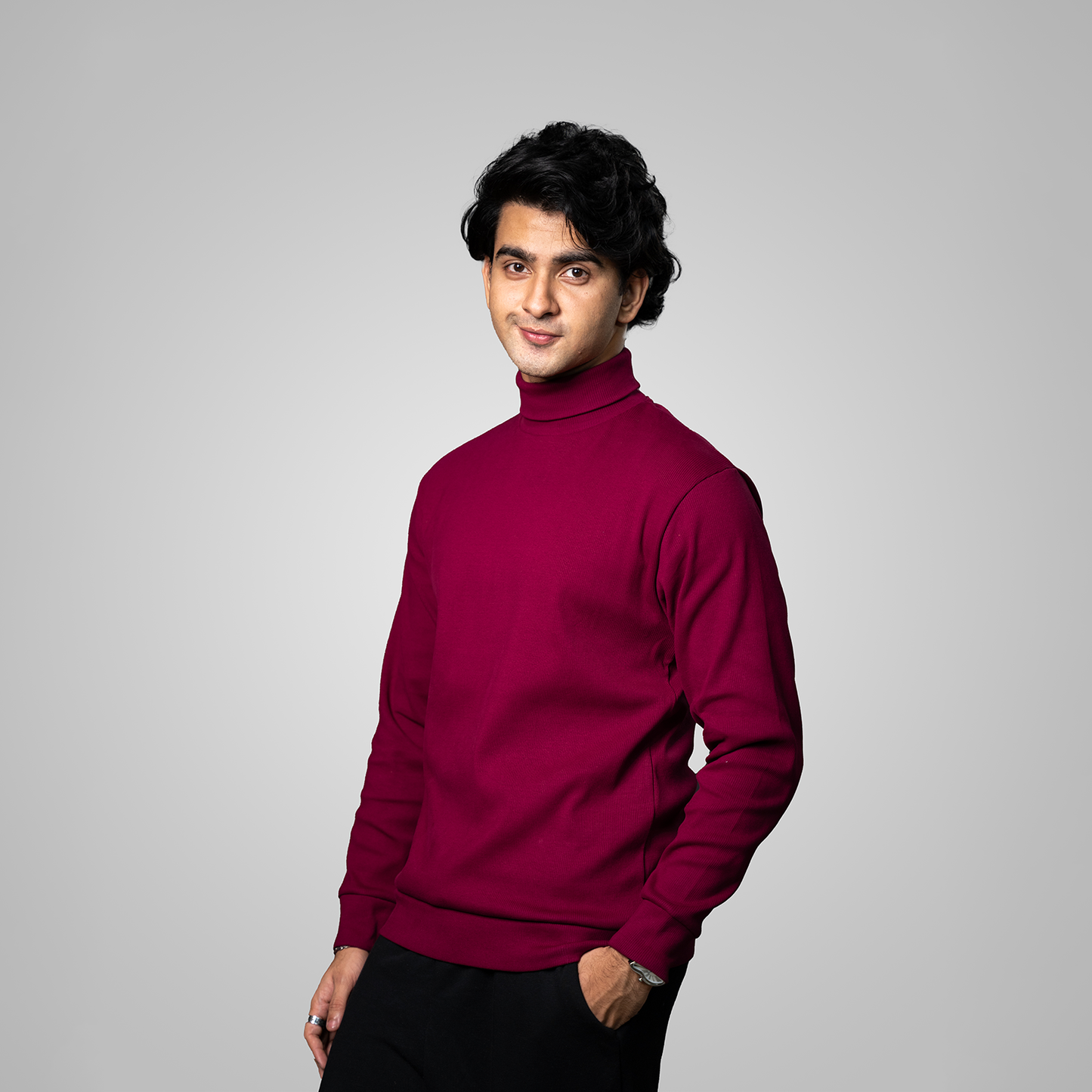Turtle Neck Maroon