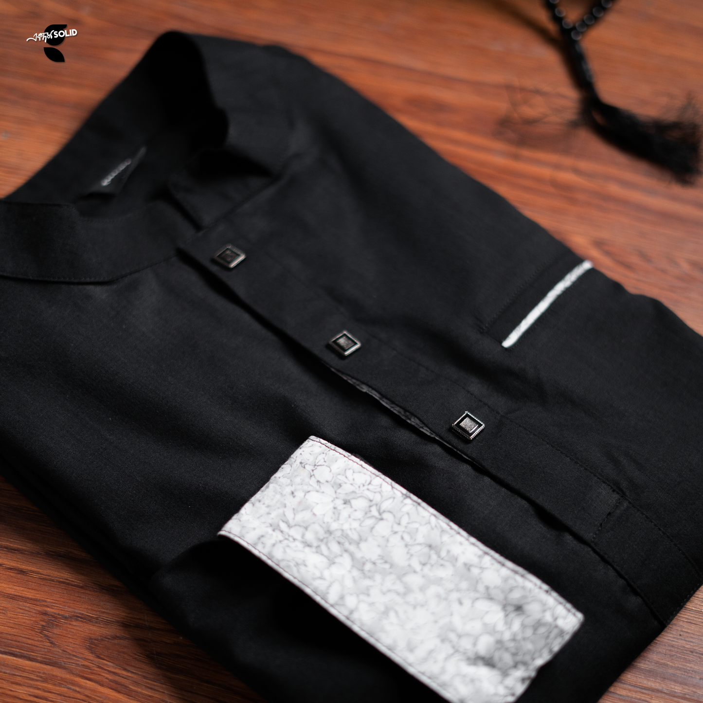 Panjabi | Marble Mist Black