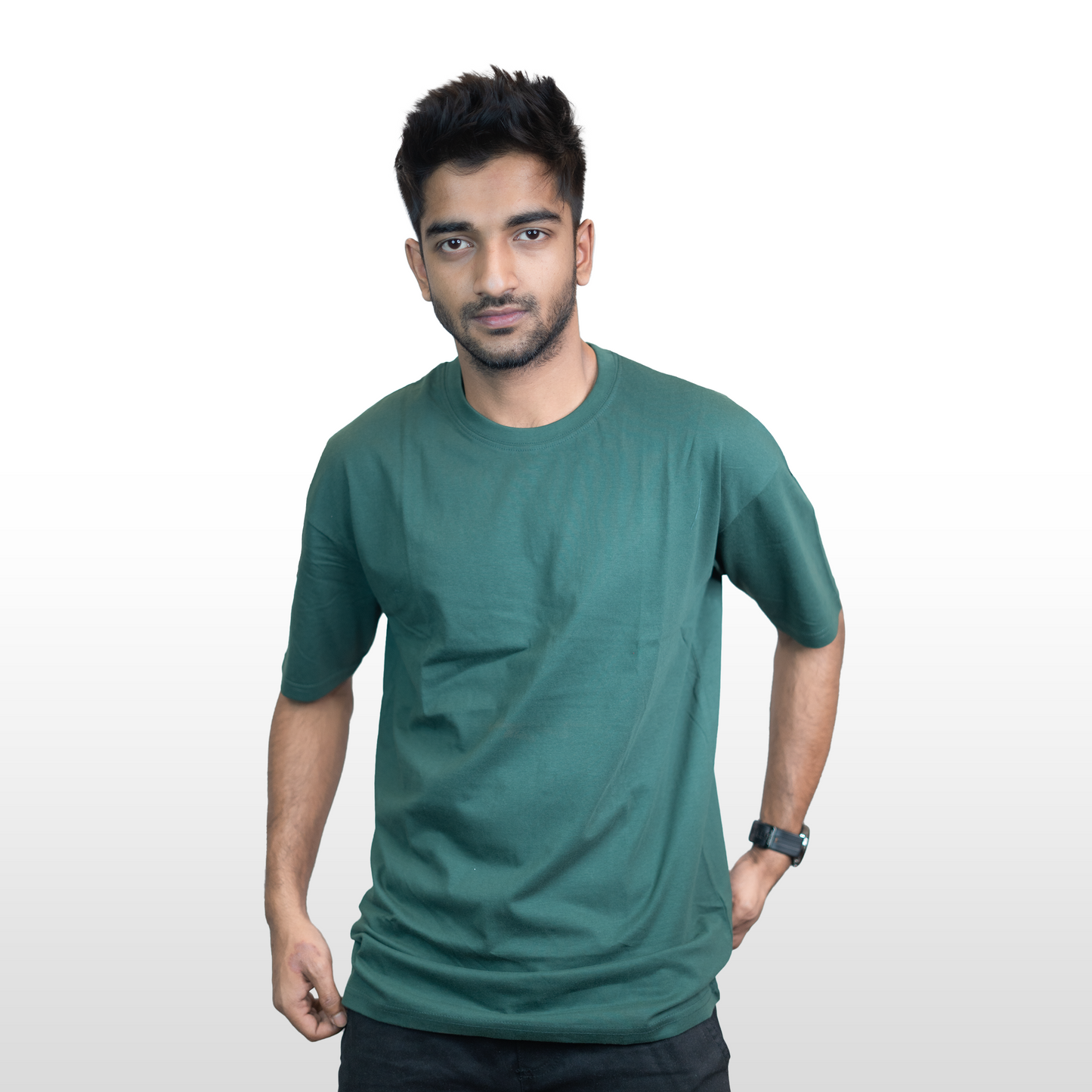 Round Neck GoodyGrabs Light Smooth | Bottle Green