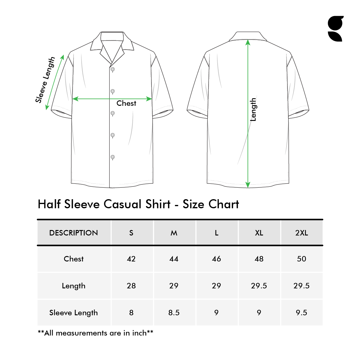 Half Sleeve Casual Shirt | Blue Mojito