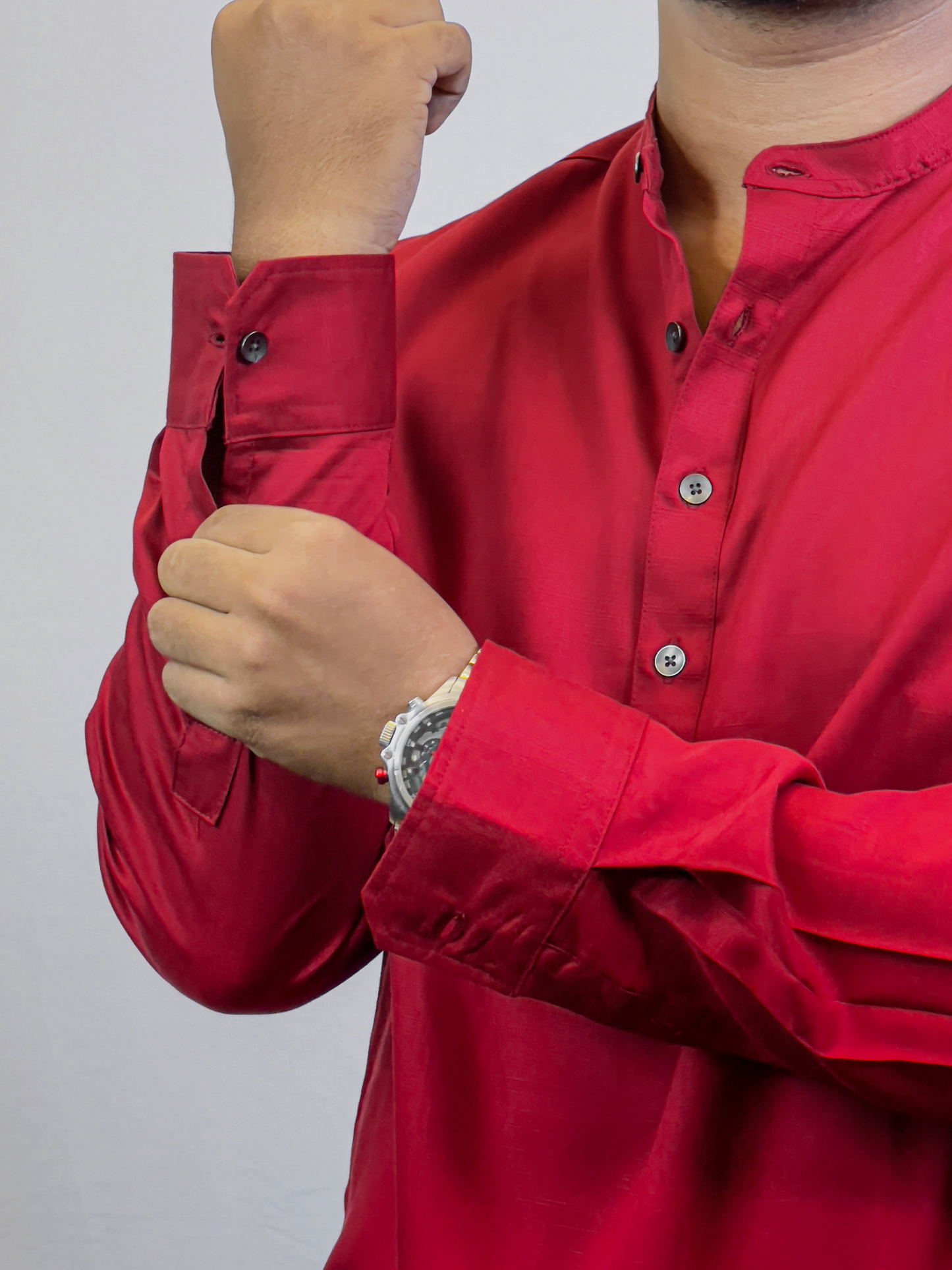 Henley Katua | Crimson Red