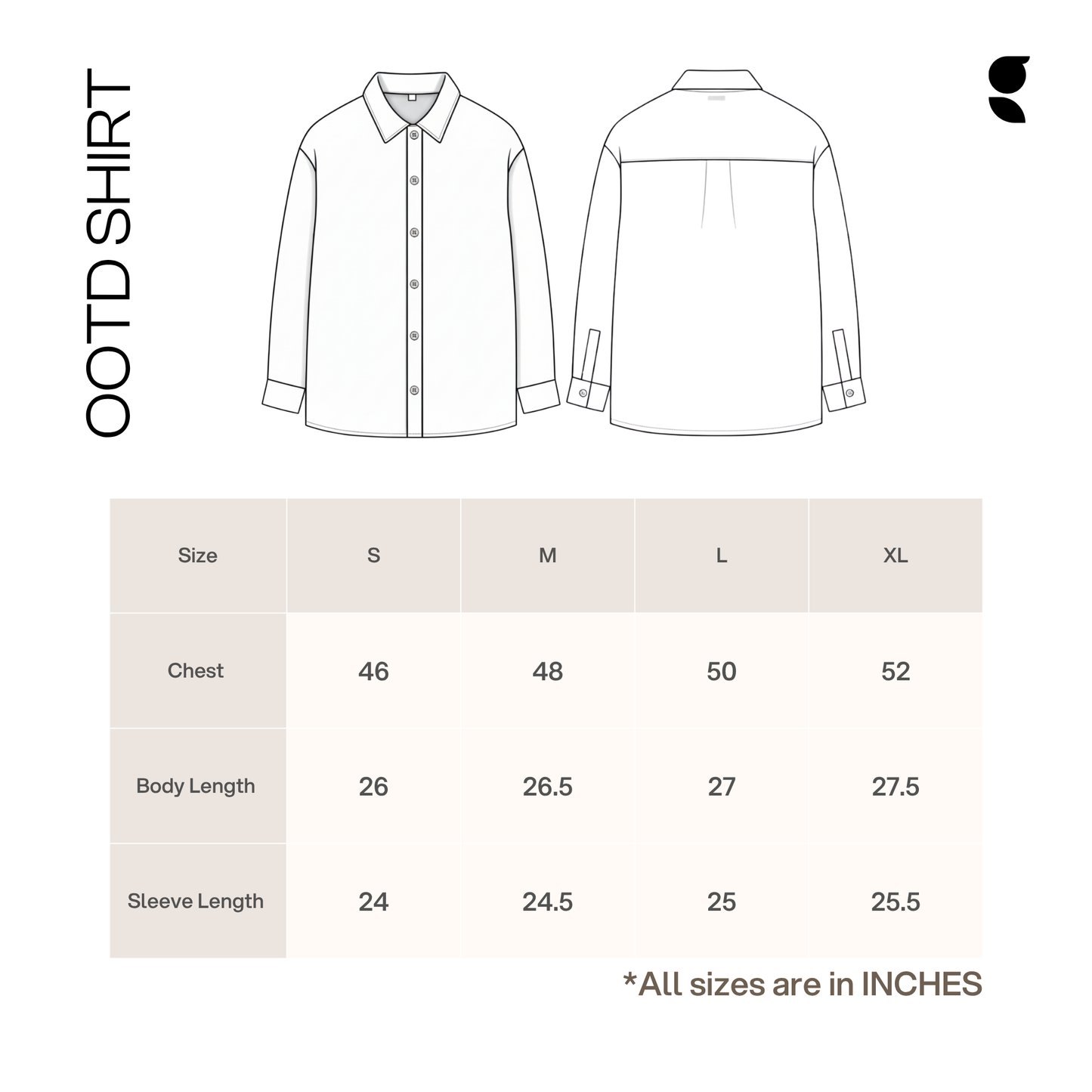 OOTD Boxy Fit Shirt । Grey