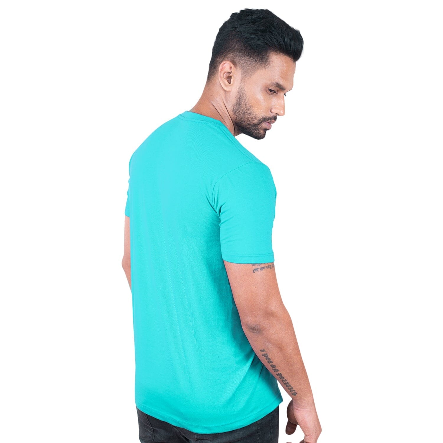 Round Neck Emerald Half Sleeve Grabs GoodyBro