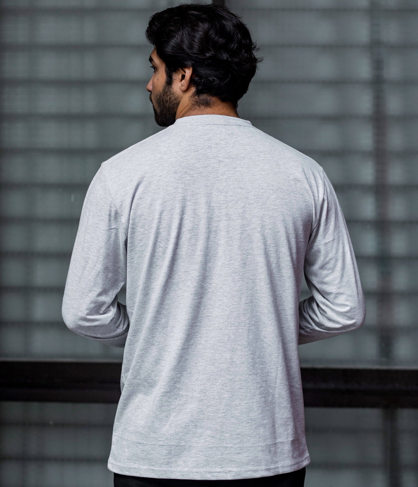 Round Neck Grey Full Sleeve BasicX GoodyBro