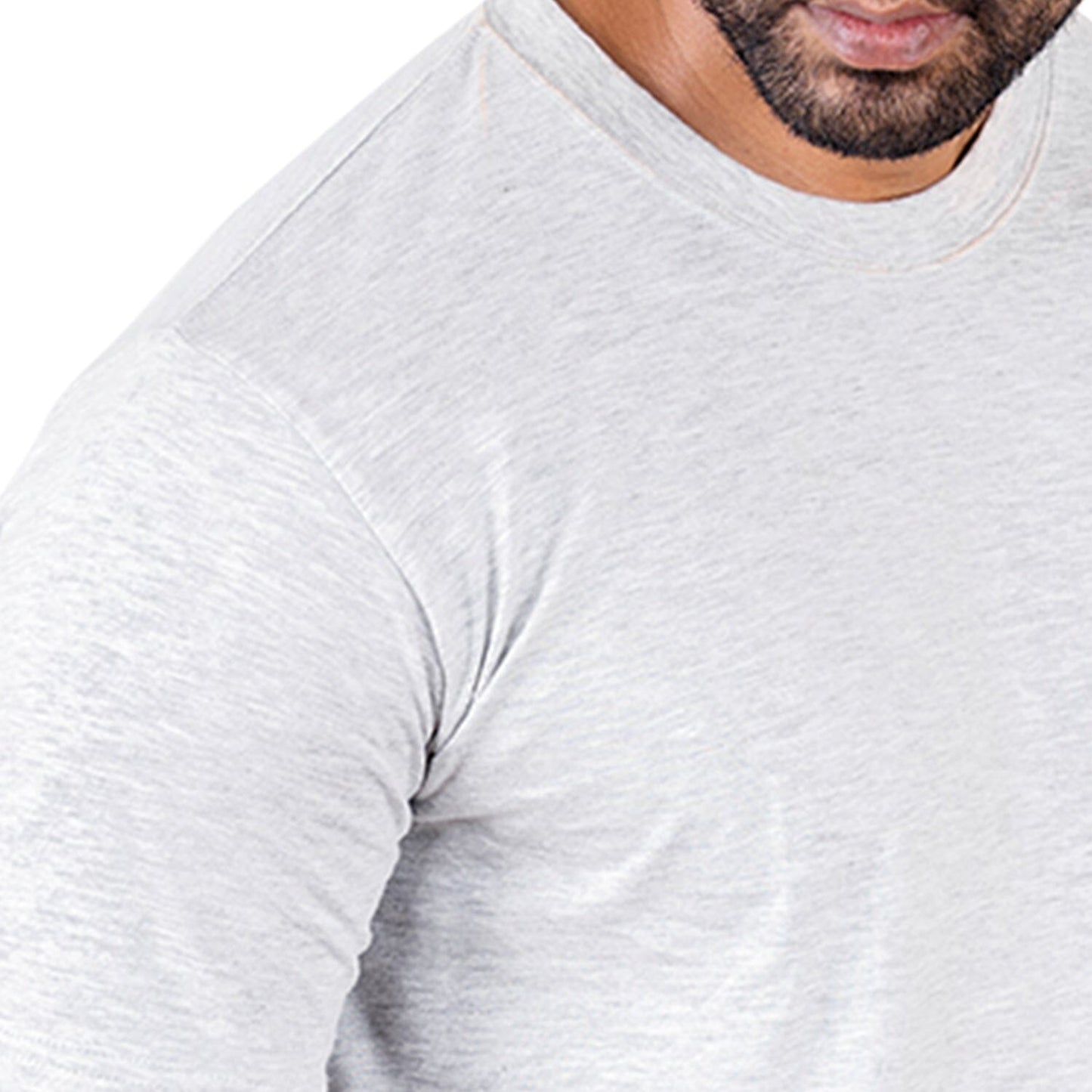 Round Neck Grey Half Sleeve Grabs GoodyBro