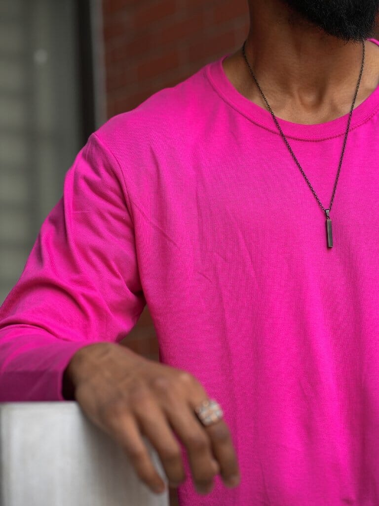Round Neck Hot Pink Full Sleeve BasicX GoodyBro