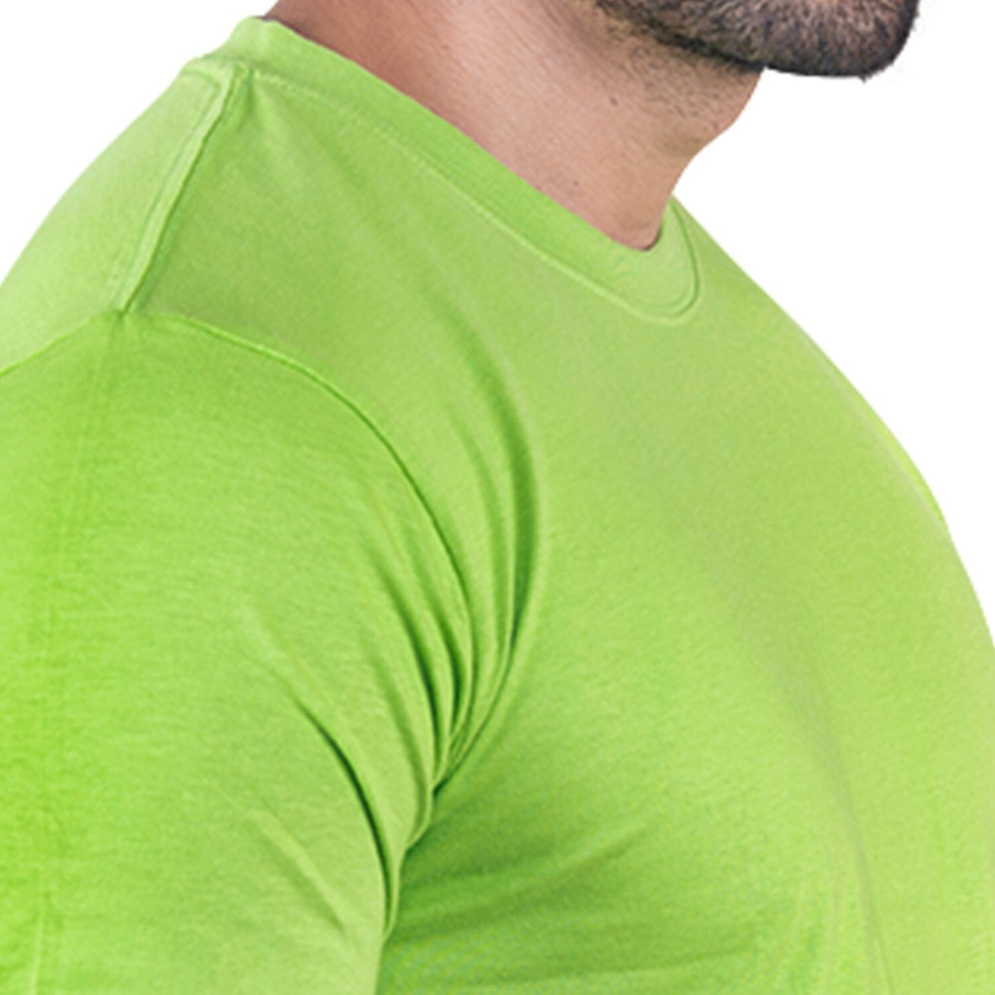 Round Neck Lime Half Sleeve Grabs GoodyBro 