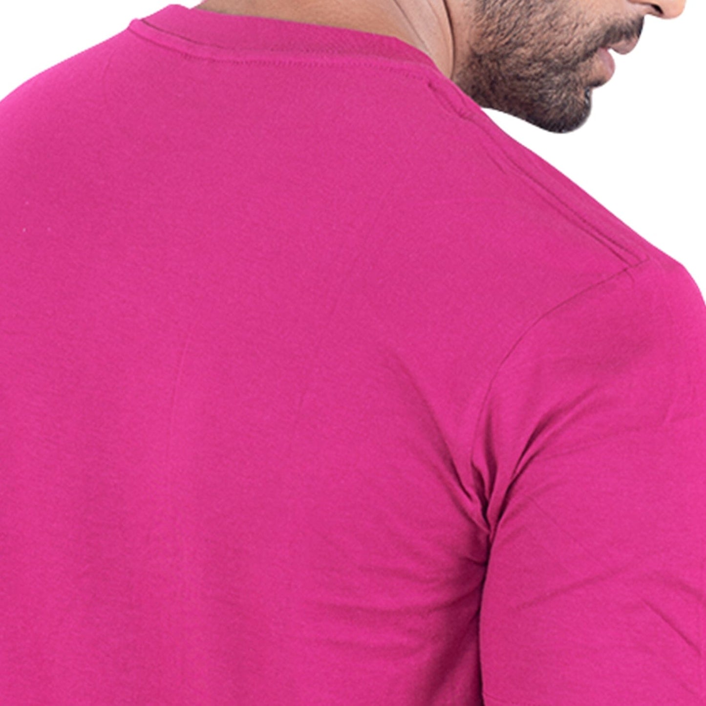 Round Neck Megenta Half Sleeve Grabs GoodyBro