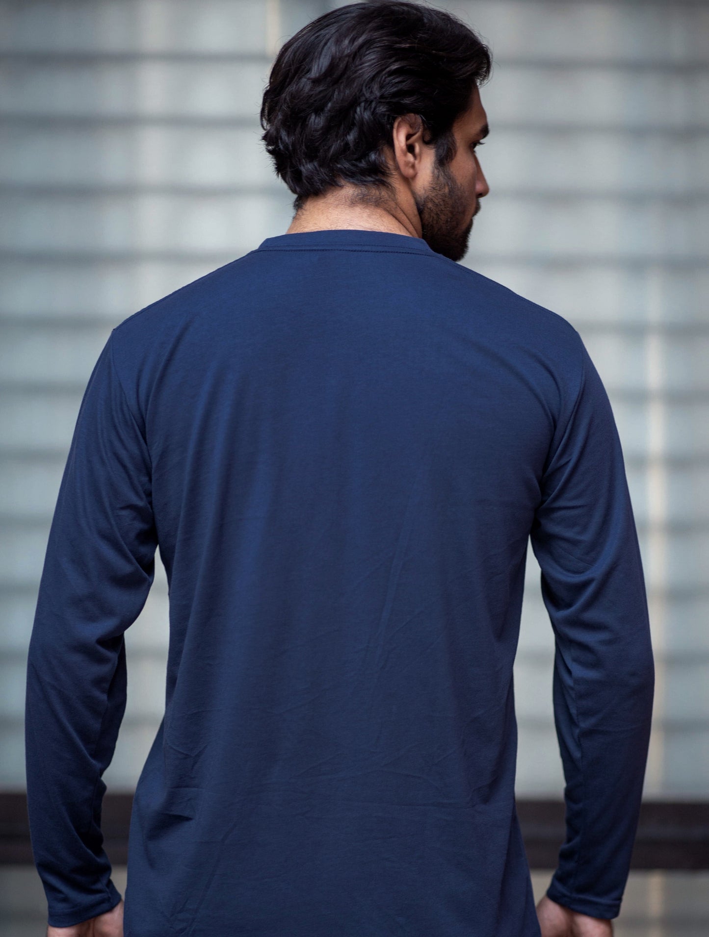 Round Neck Navy Full Sleeve BasicX GoodyBro