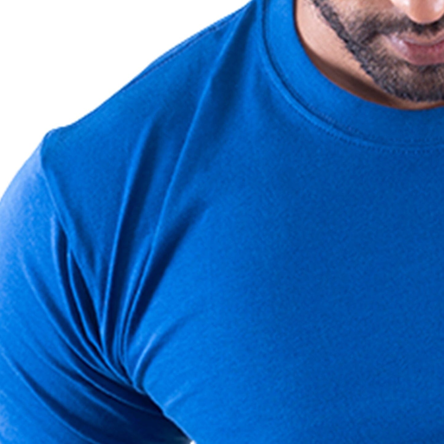 Round Neck Royal Blue Half Sleeve BasicX GoodyBro