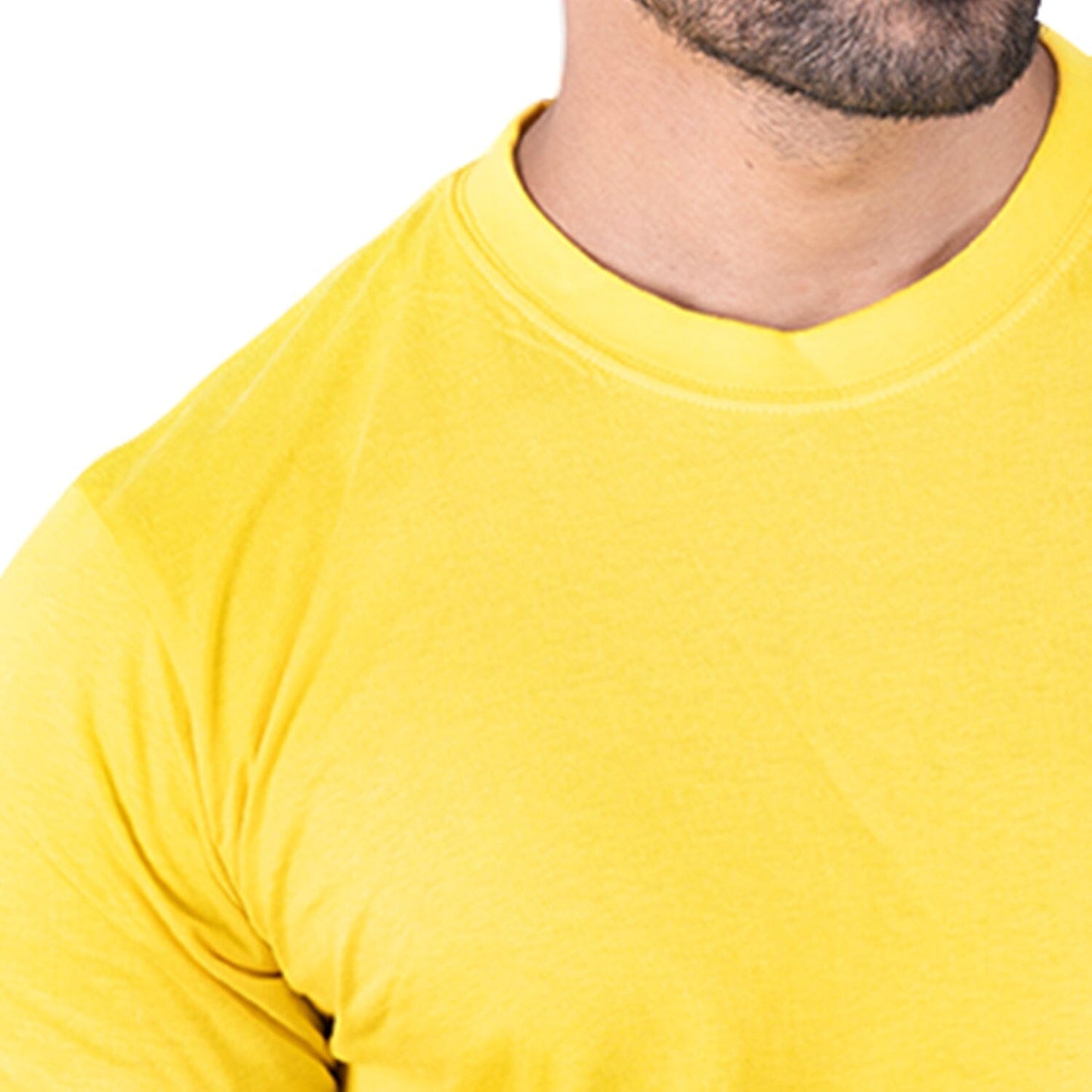 Round Neck Yellow Half Sleeve Grabs GoodyBro
