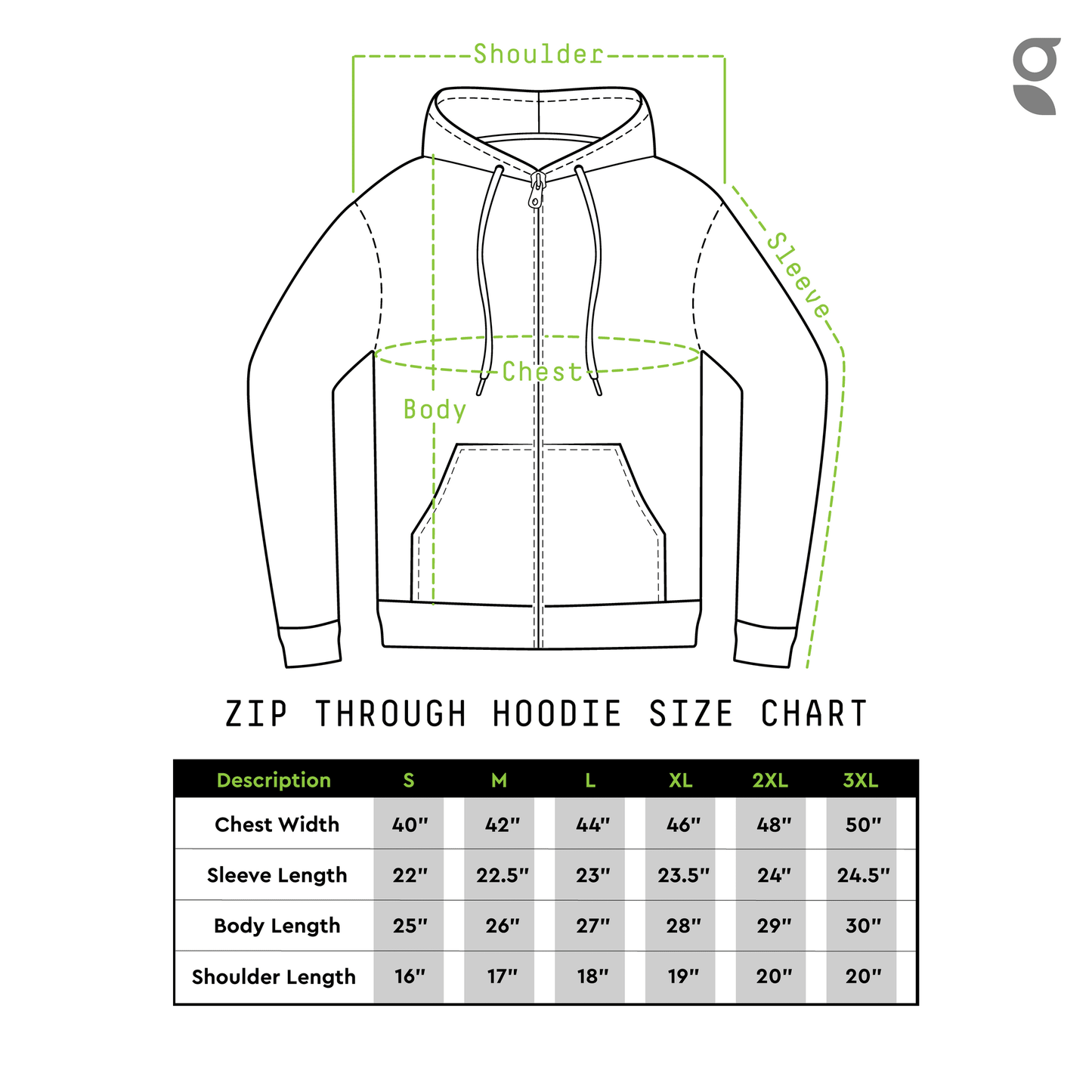 Zip-Through Hoodies | Olive Hoodie GoodyBro