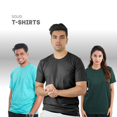 Solid Round Neck T-Shirts!