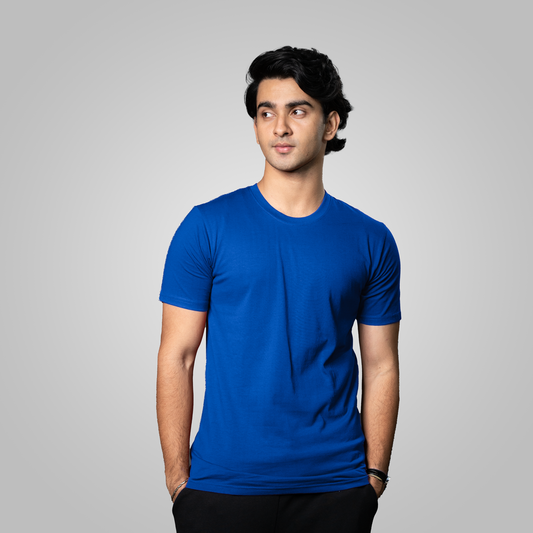 Round Neck  Half Sleeve | Royal Blue