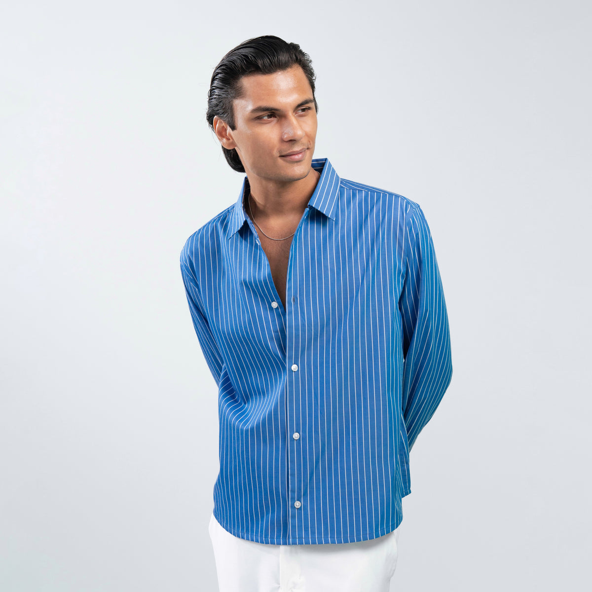 Boxy Fit Shirt । Signature Blue