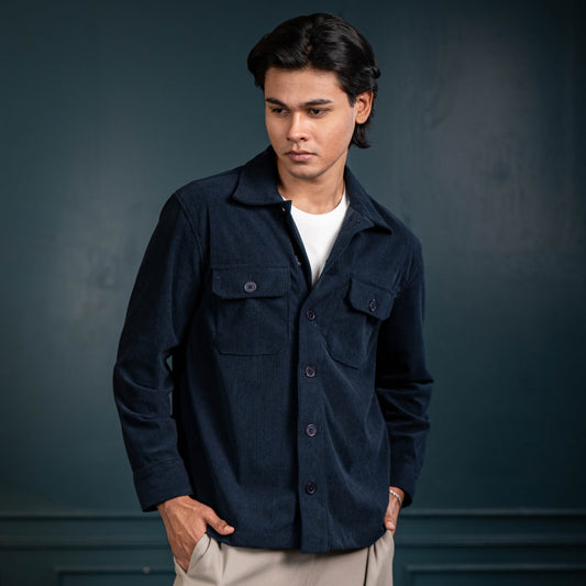 CORD Overshirt – Marine