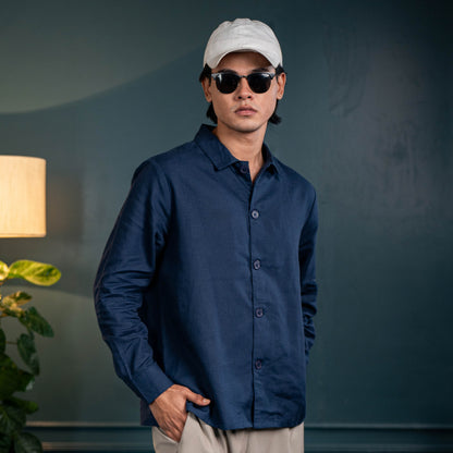 Oversized Shirt – Marine