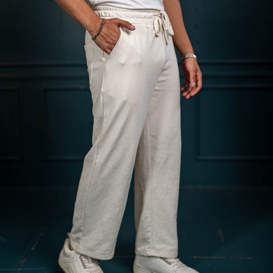 Straight Cut Flex Joggers – Cloud White