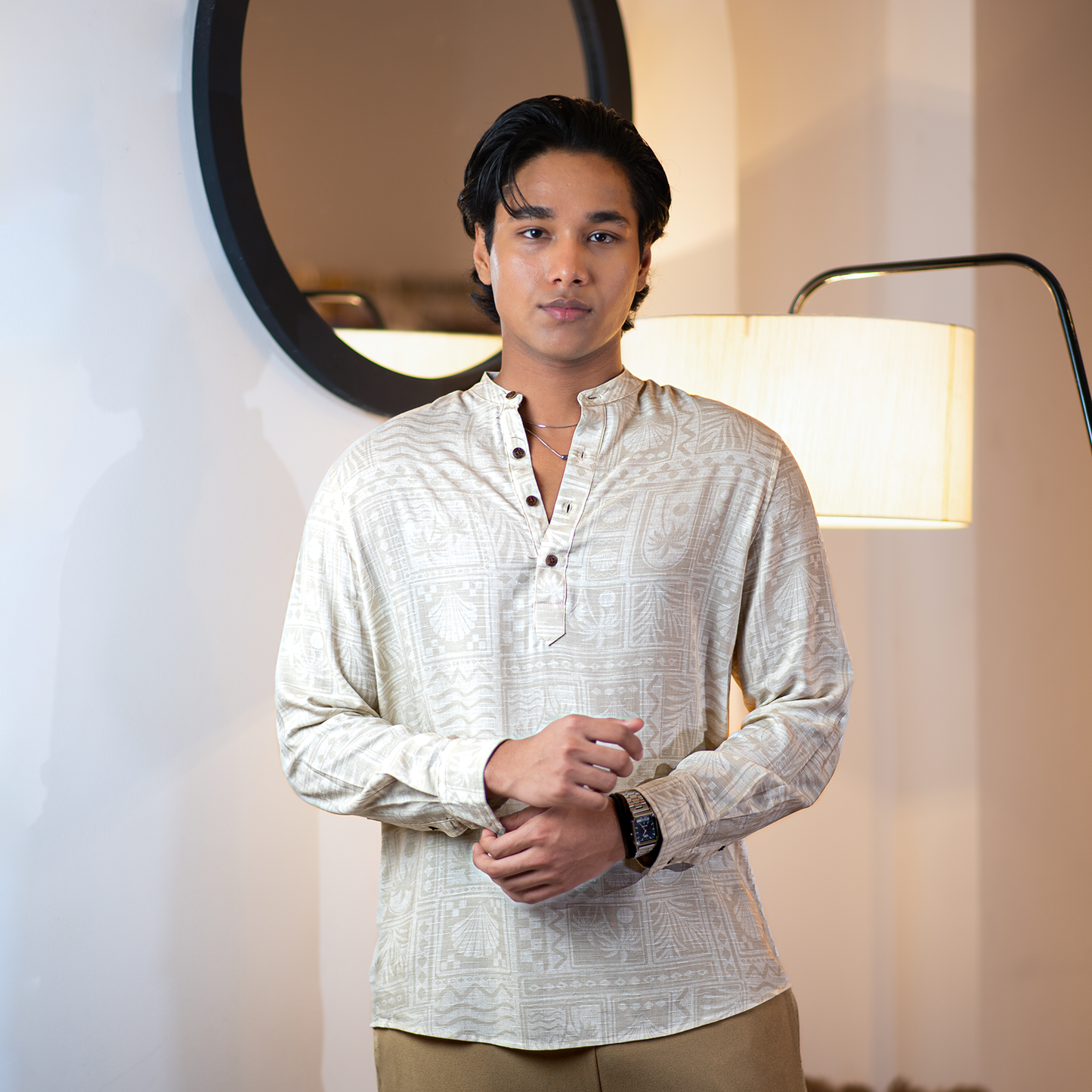 Henley Katua    Printed Desert Sands