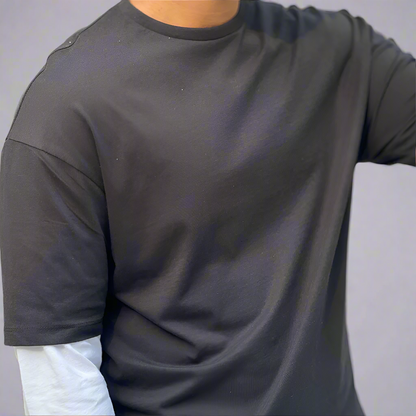 Double Sleeve Tshirt | Black