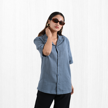 Resort Shirt | Blue Pigeon