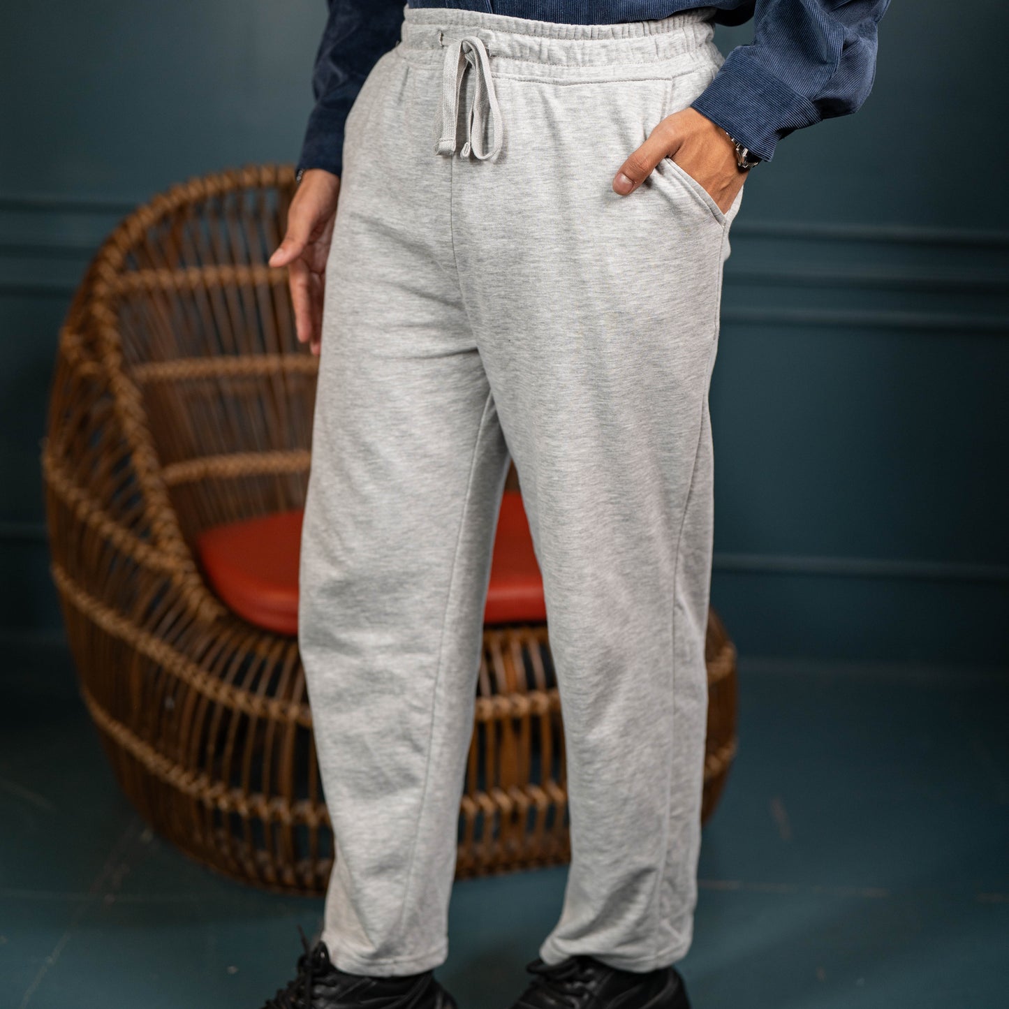 Straight Cut Flex Joggers – Smoke Grey
