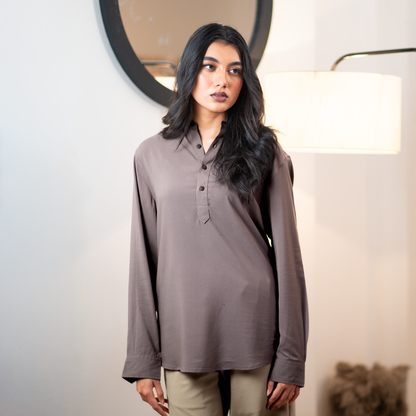 Henley Katua    Mushroom Brown