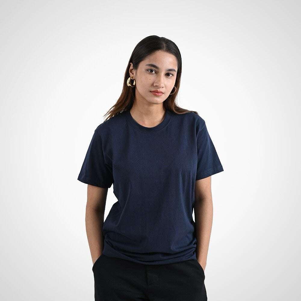 Round Neck Half Sleeve | Navy