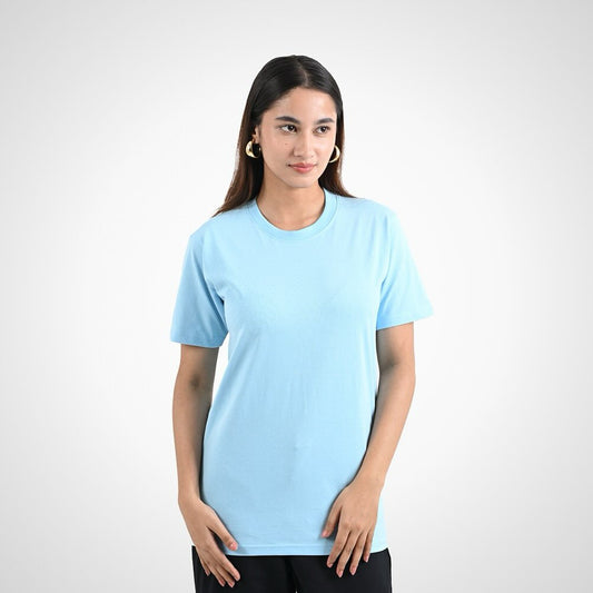 Round Neck Half Sleeve | Sky Blue
