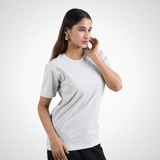 Round Neck Half Sleeve | Gray