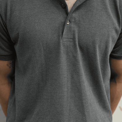 Solid Premium Polo 2025 | Charcoal
