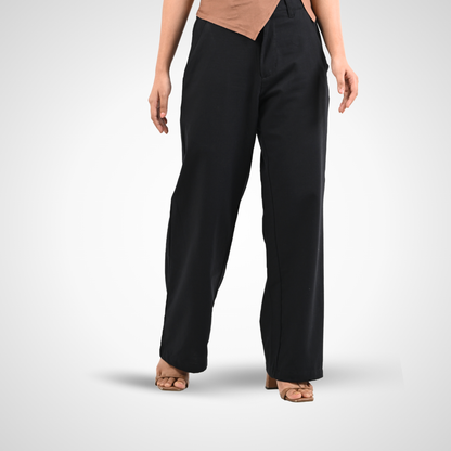 Straight Cut Everywear Pant | Black Matte