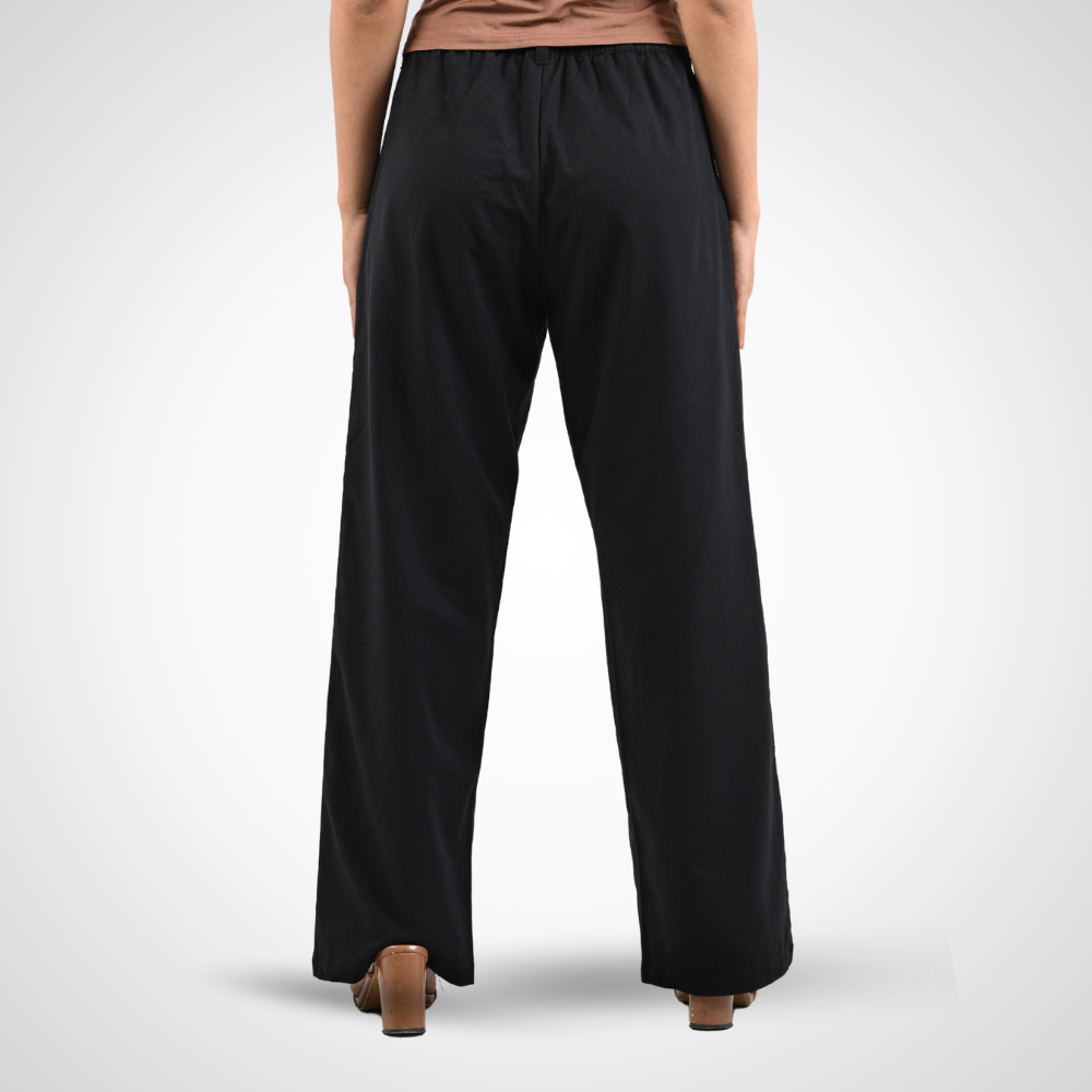 Straight Cut Everywear Pant | Black Matte