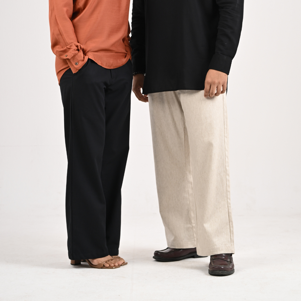 Wide Leg Breeze Pant | Beige