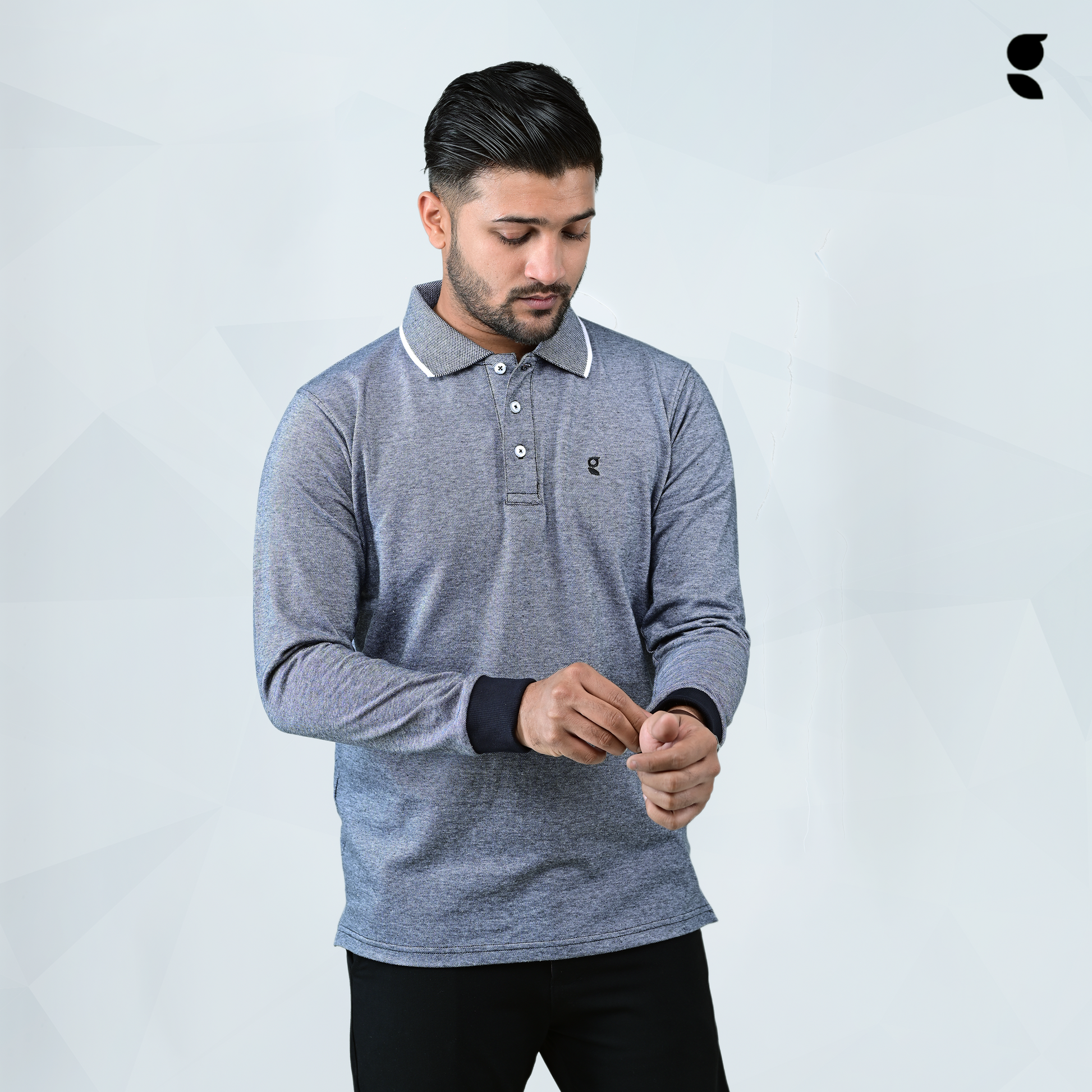 Full Sleeve POLO Charcoal