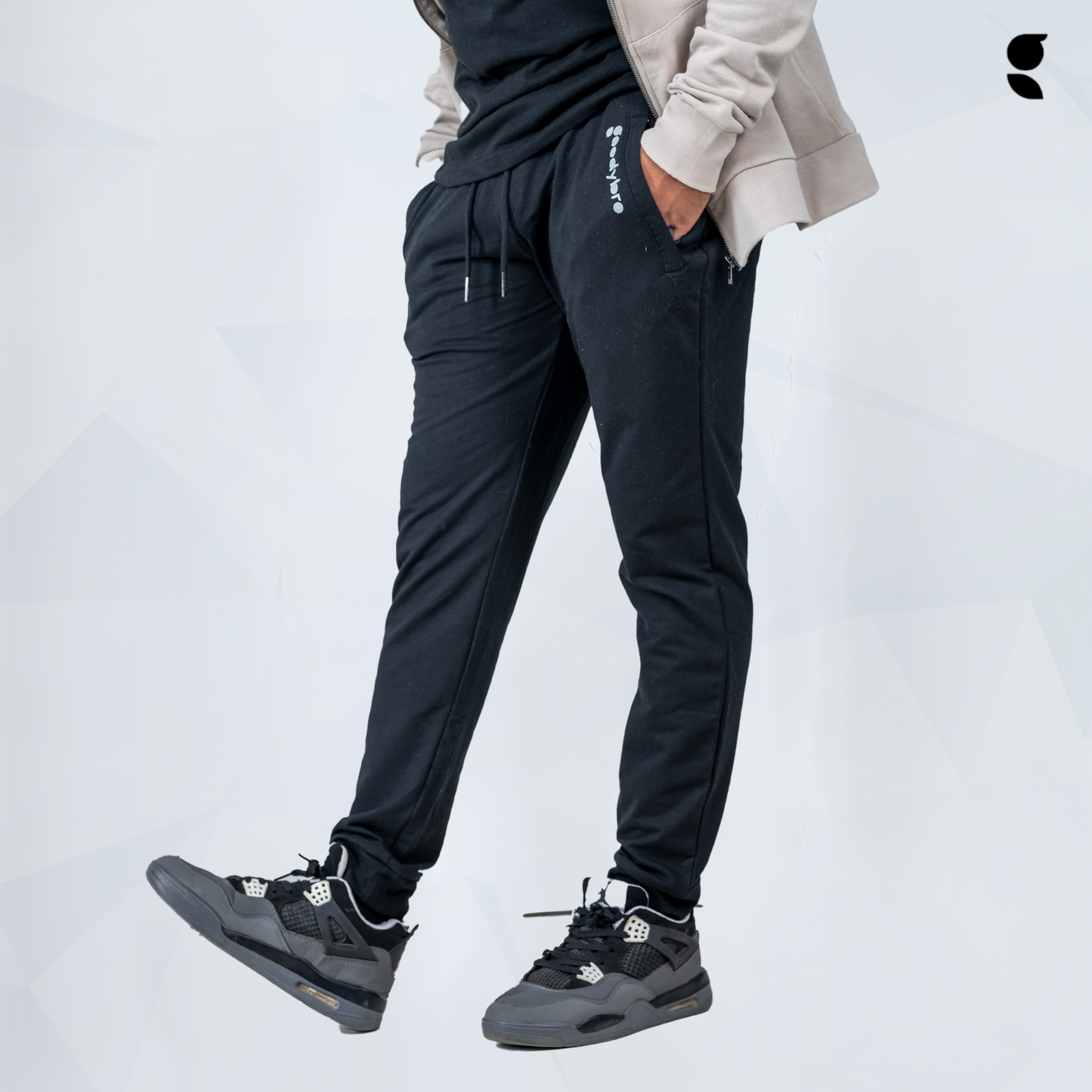 Solid Joggers Black GoodyBro