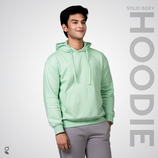 Premium Boxy Drop Shoulder Hoodie | Sea Crest